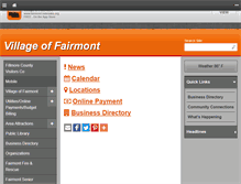 Tablet Screenshot of fairmont-nebraska.org
